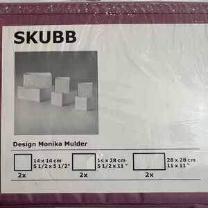 IKEA SKUBB Storage Boxes~ PINK~ Design Monika Mulder Set Of 6~ 202.508.04 ~ NEW